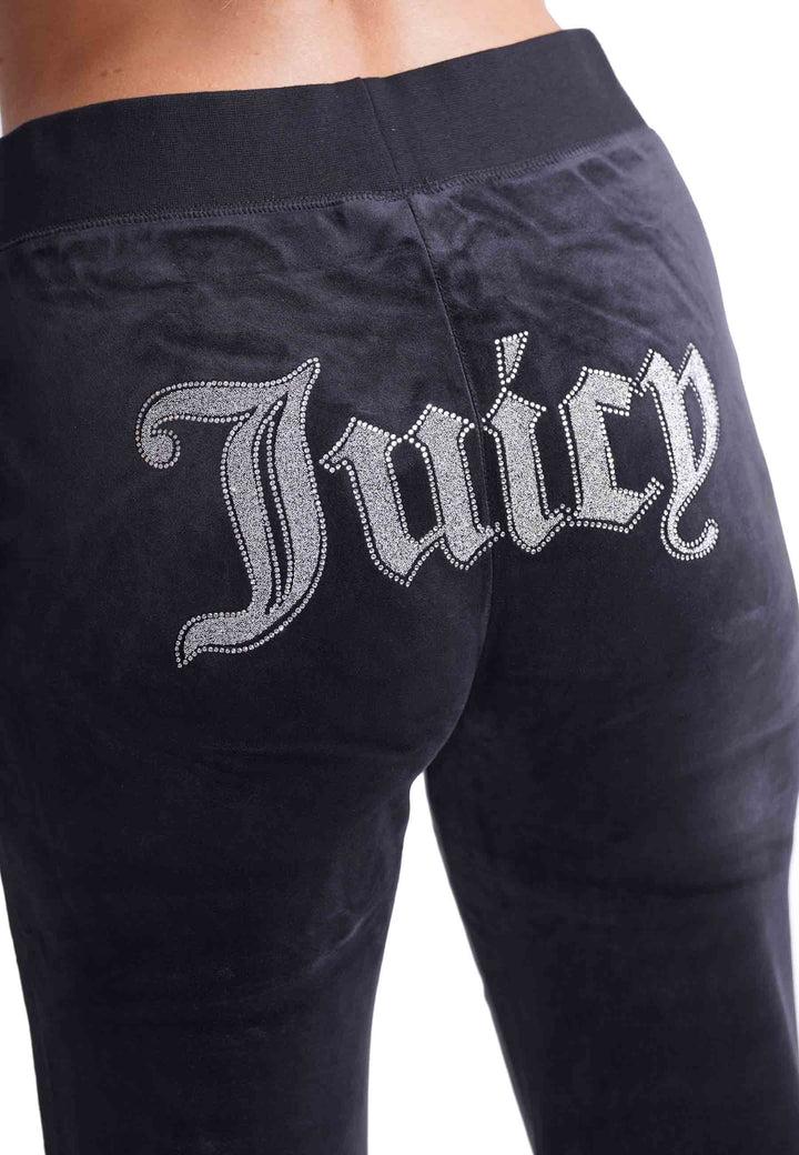 Spatarella Pantaloni donna Diamond in velluto nero con strass Vendita