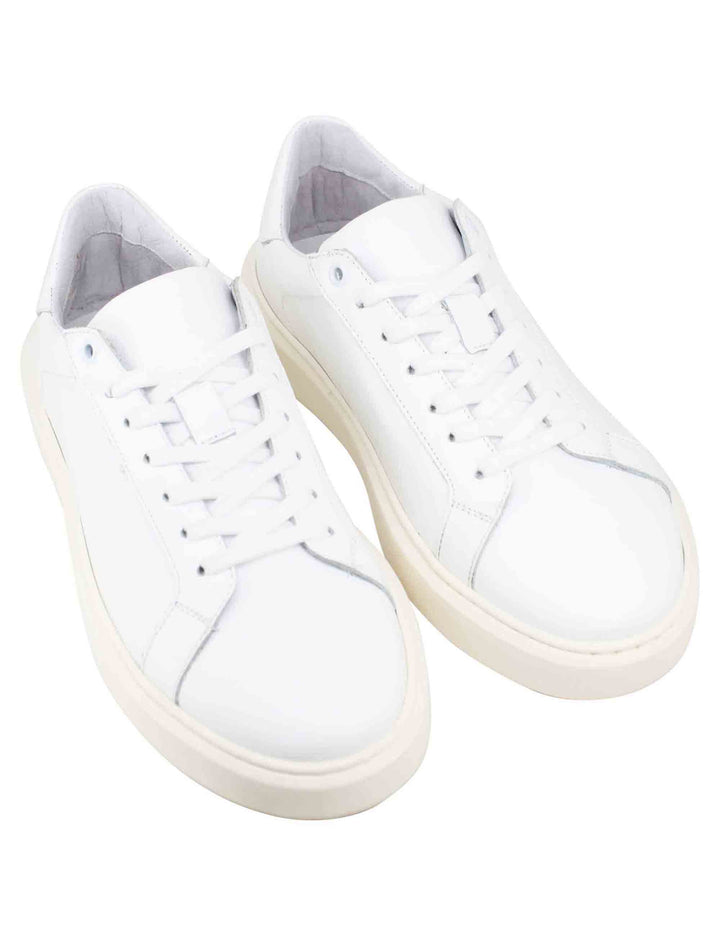 Spatarella Sneakers uomo in pelle bianca con suola alta ulta light Convenienza