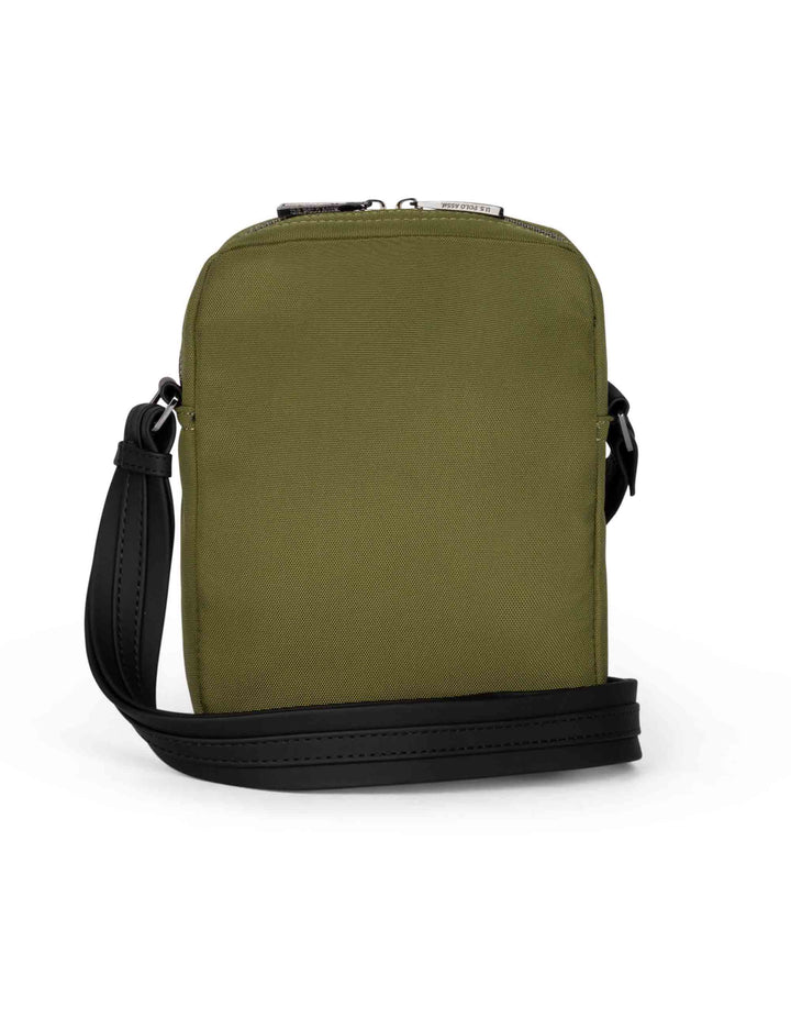 Spatarella Borselli uomo Oliver in nylon verde Sconto