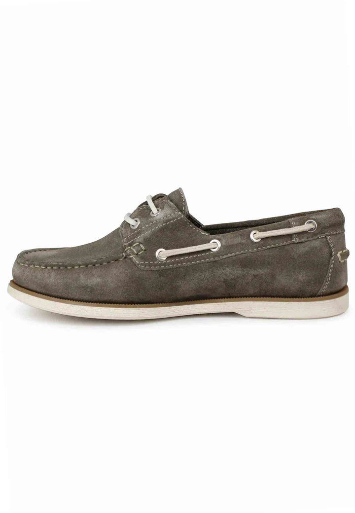 Spatarella Stringate uomo Baltic in camoscio fango con lacci in cuoio e suola in gomma Offerta