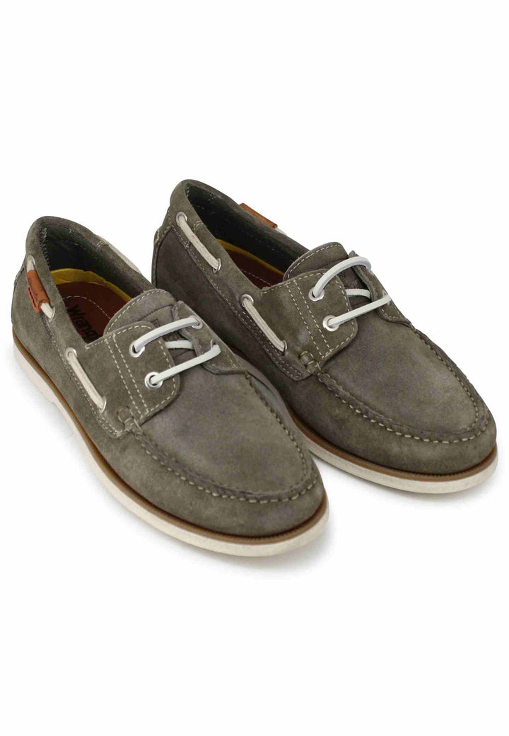 Spatarella Stringate uomo Baltic in camoscio fango con lacci in cuoio e suola in gomma Offerta