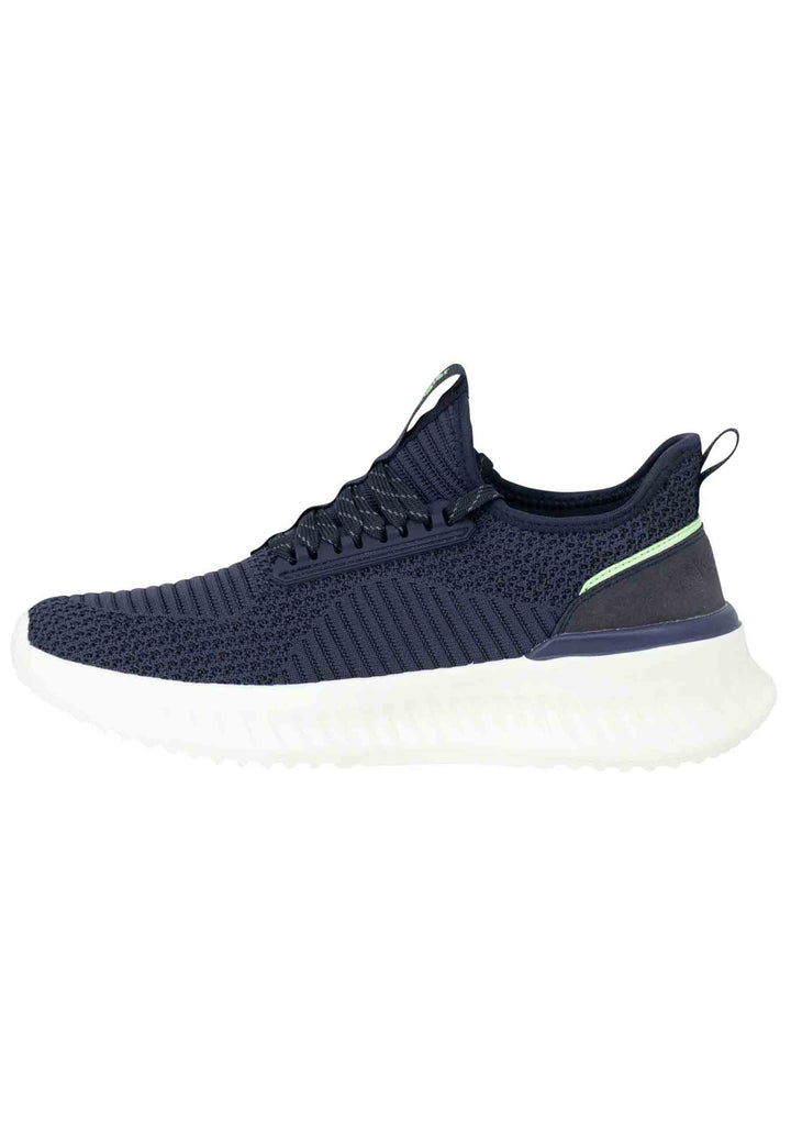 Spatarella Sneakers uomo Star in tessuto elastico blu con suola alta in gomma Online