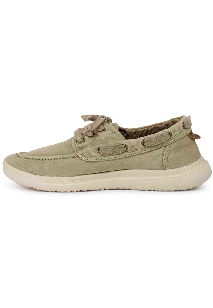 Spatarella Sneakers uomo Kona Boat in tessuto sabbia con suola in gomma ultra leggera Saldi