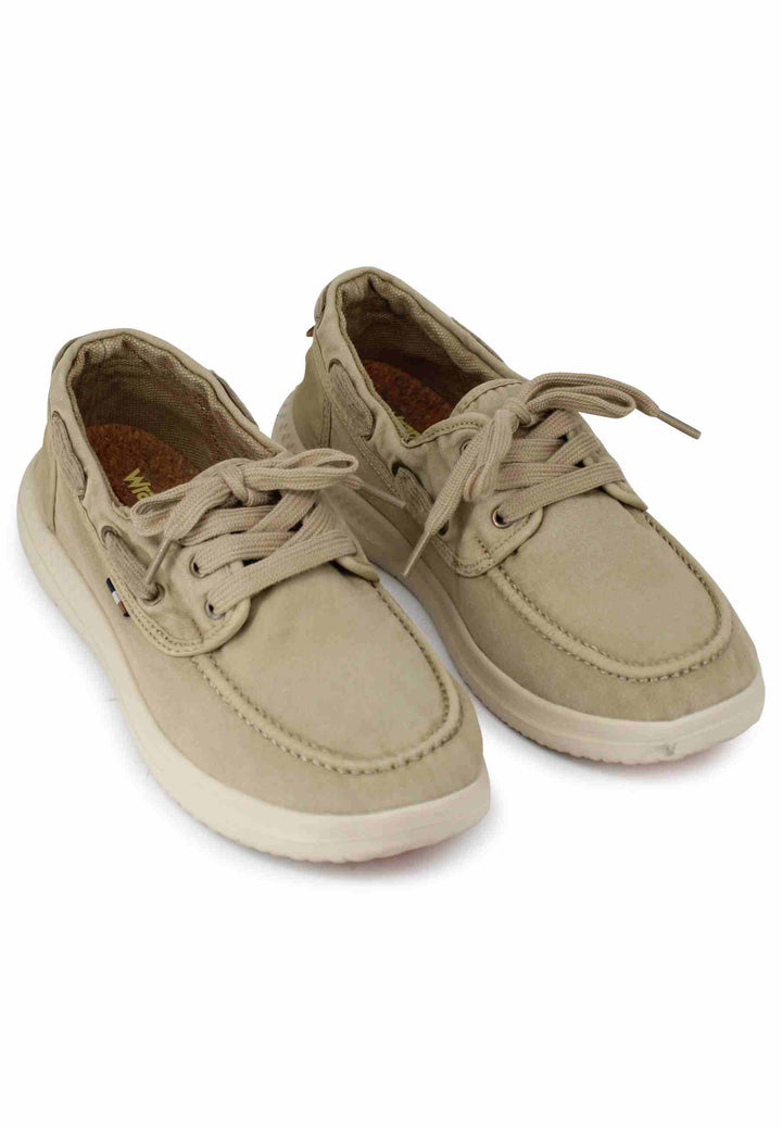 Spatarella Sneakers uomo Kona Boat in tessuto sabbia con suola in gomma ultra leggera Saldi