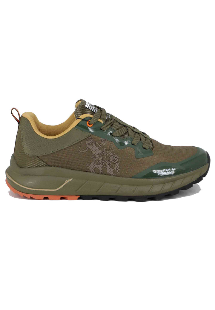 Spatarella Sneakers uomo in tessuto tecnico verde Sconto di tempo limitato