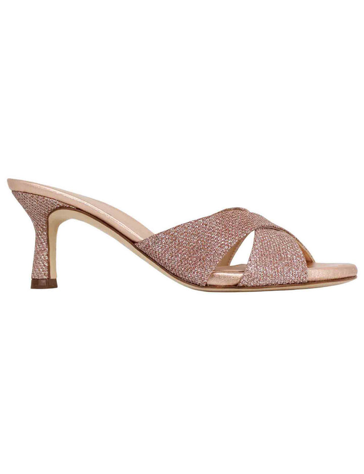 Spatarella Sandali scalzati donna in tessuto glitter rosa Flash Sale