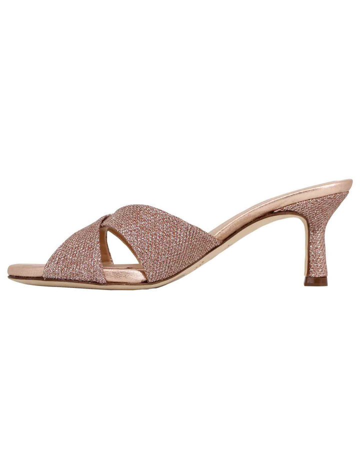 Spatarella Sandali scalzati donna in tessuto glitter rosa Flash Sale