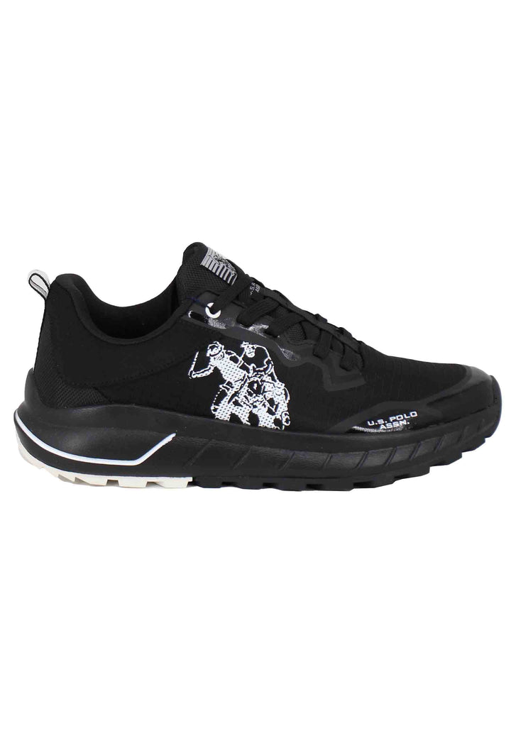Spatarella Sneakers uomo in tessuto tecnico nero Promozione temporanea