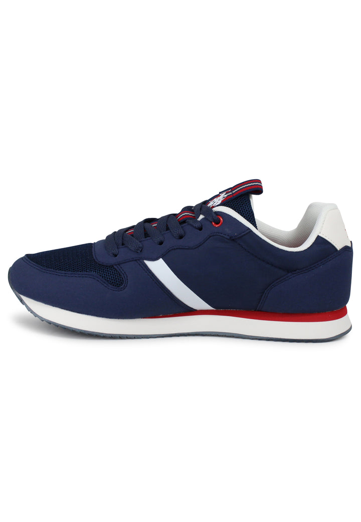 Spatarella Sneakers uomo in tessuto tecnico blu con suola running Fino al 50% di sconto