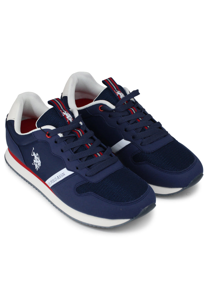 Spatarella Sneakers uomo in tessuto tecnico blu con suola running Fino al 50% di sconto