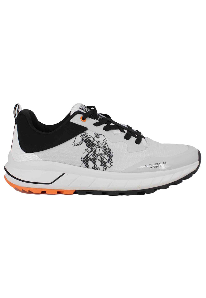 Spatarella Sneakers uomo in tessuto tecnico bianco Fino al 60% di sconto