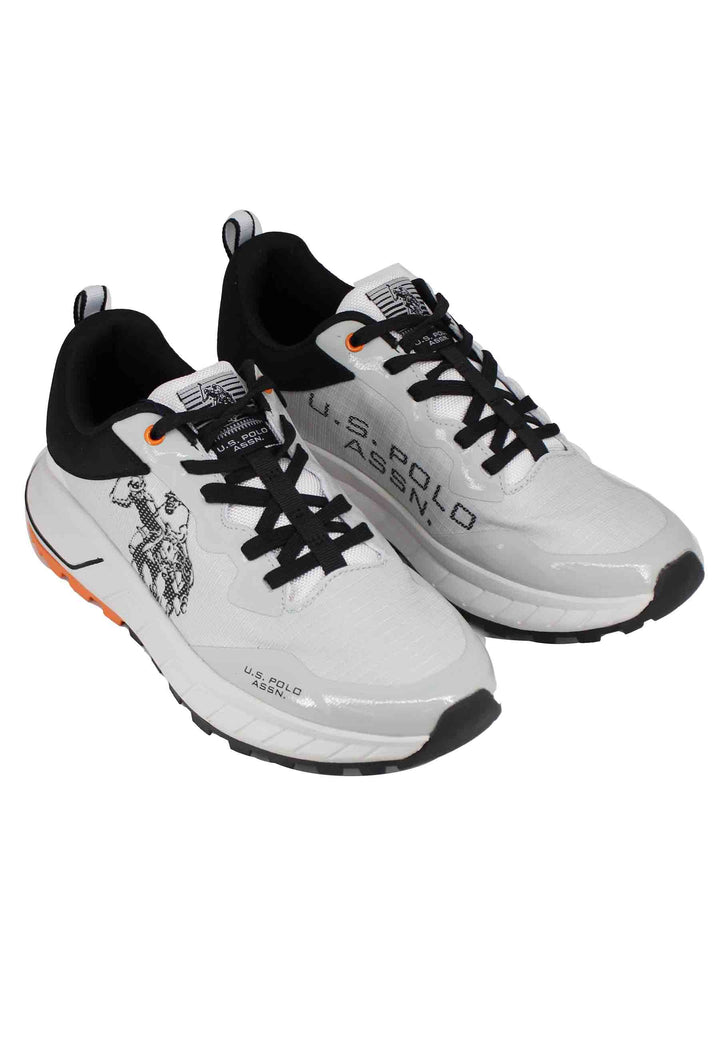Spatarella Sneakers uomo in tessuto tecnico bianco Fino al 60% di sconto