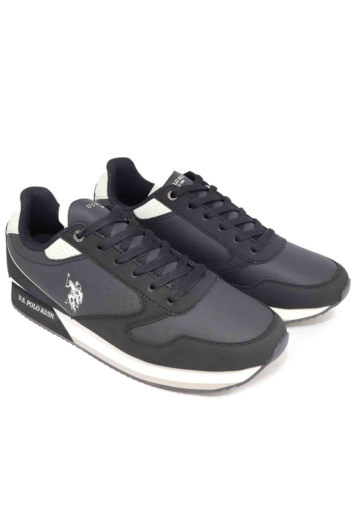 Spatarella Sneakers uomo in tessuto nero Fino al 65% di sconto