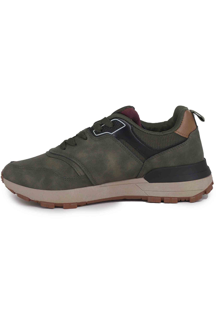 Spatarella Sneakers uomo in eco pelle verde Fino al 55% di sconto