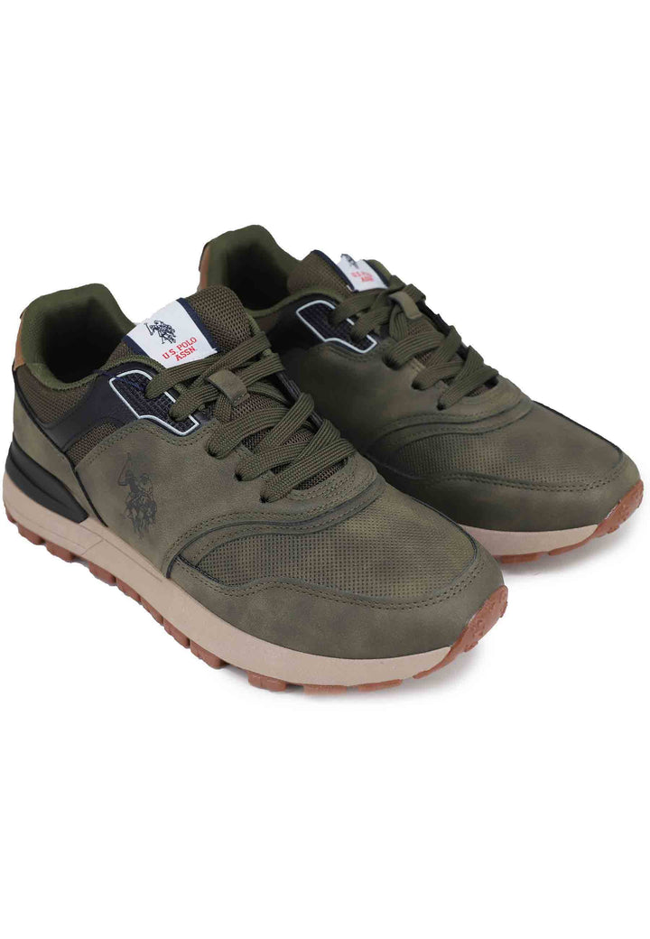 Spatarella Sneakers uomo in eco pelle verde Fino al 55% di sconto