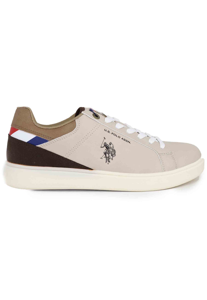 Spatarella Sneakers uomo in eco pelle taupe Discount Store per i nuovi prodotti