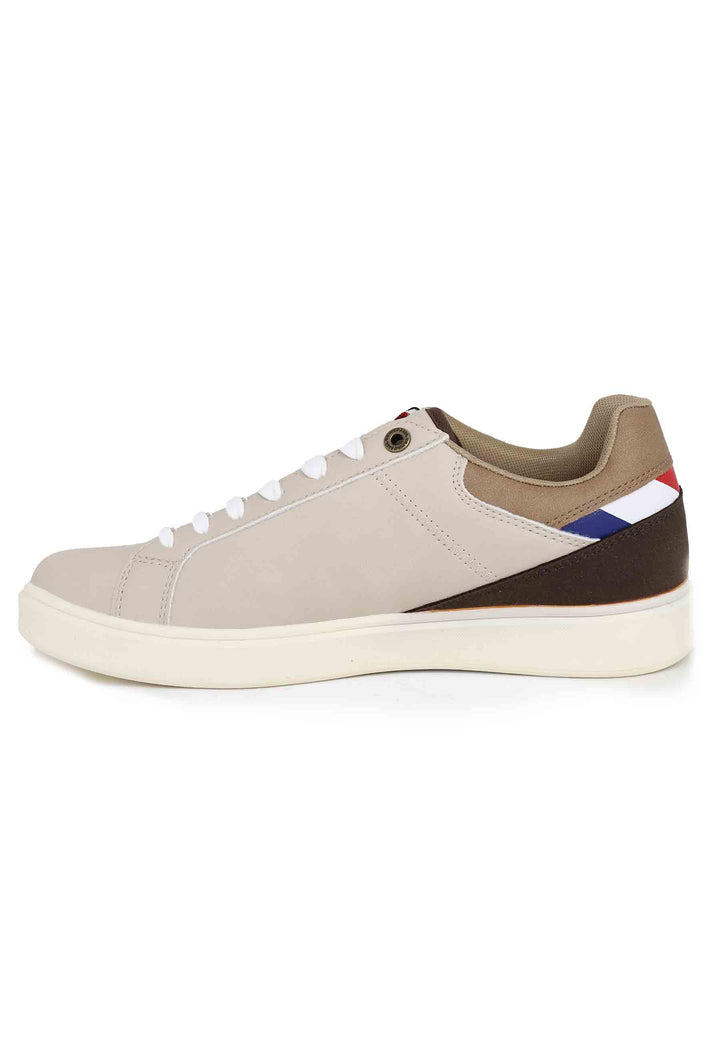Spatarella Sneakers uomo in eco pelle taupe Discount Store per i nuovi prodotti