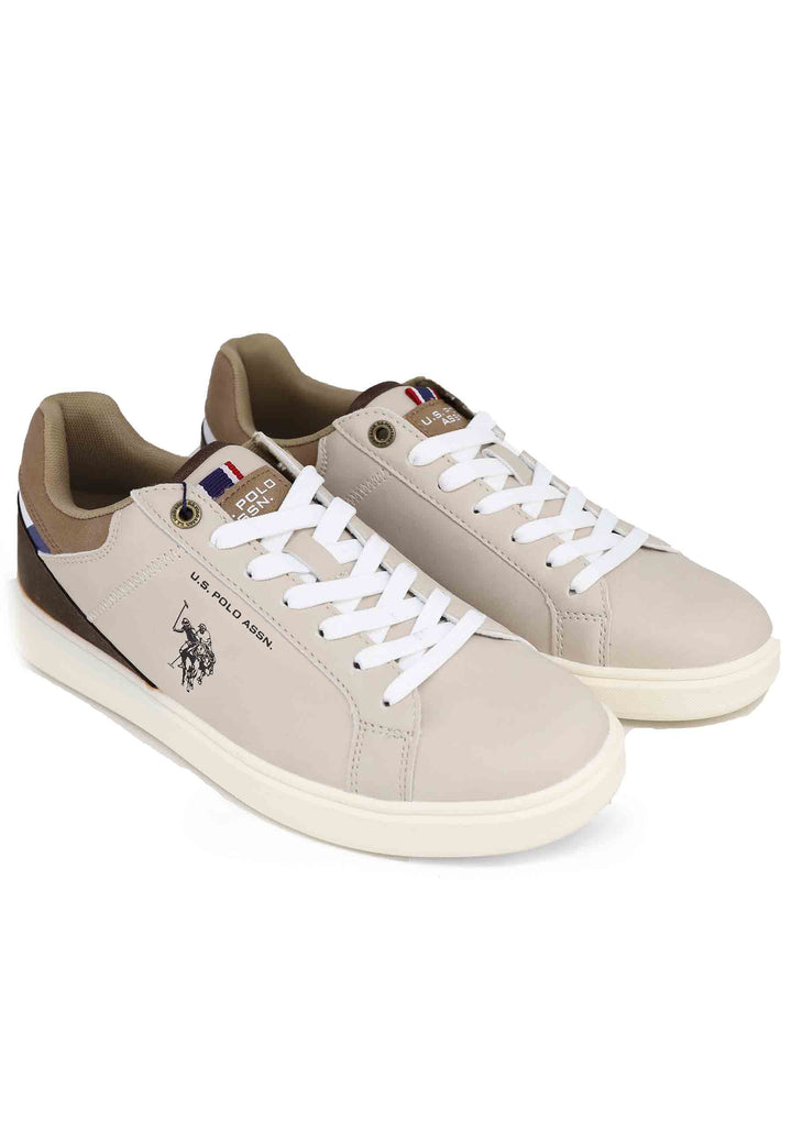 Spatarella Sneakers uomo in eco pelle taupe Discount Store per i nuovi prodotti