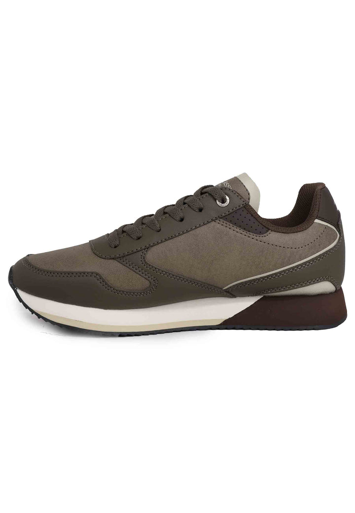 Spatarella Sneakers uomo in eco pelle taupe Solo un giorno rimasto