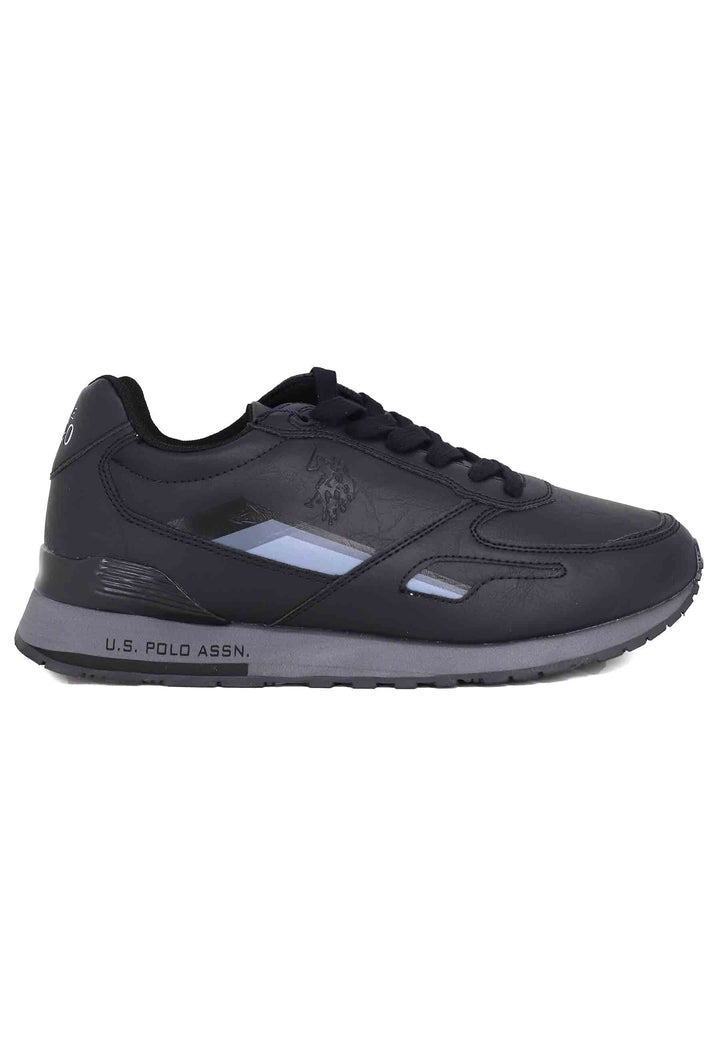 Spatarella Sneakers uomo in eco pelle nero Super sconto