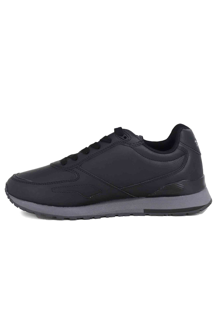 Spatarella Sneakers uomo in eco pelle nero Super sconto