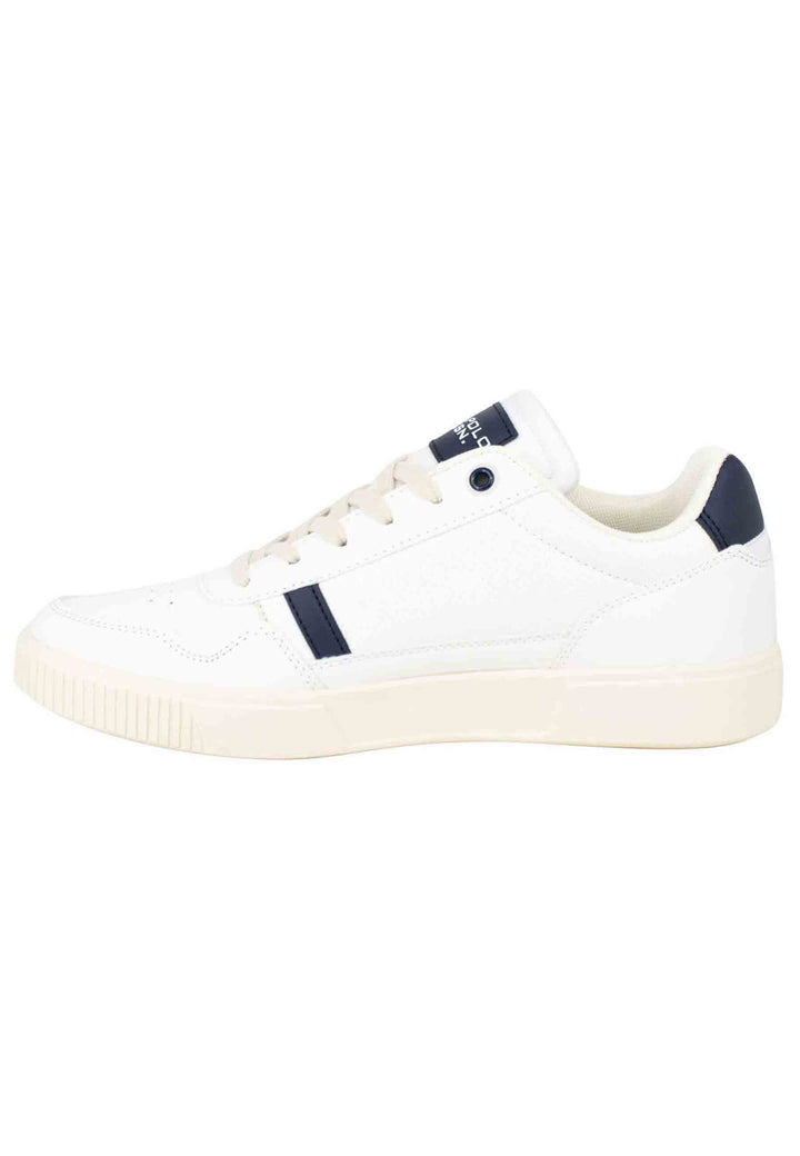 Spatarella Sneakers uomo in eco pelle e tessuto bianco Officina