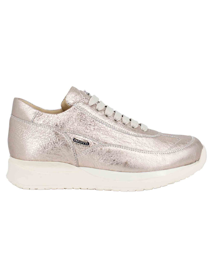 Spatarella Sneakers donna in pelle laminata rosa Qualità Garantita