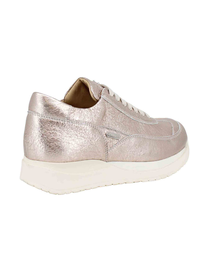 Spatarella Sneakers donna in pelle laminata rosa Qualità Garantita