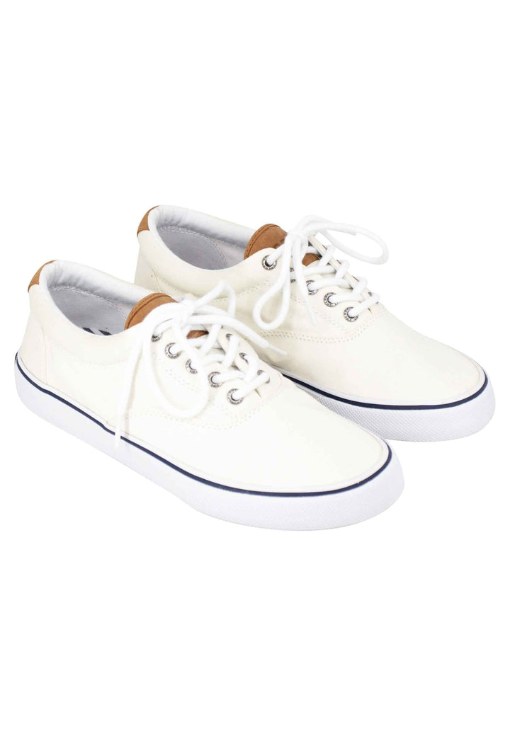 Spatarella Sneakers uomo Top Sider in canvas bianco Grandi sconti