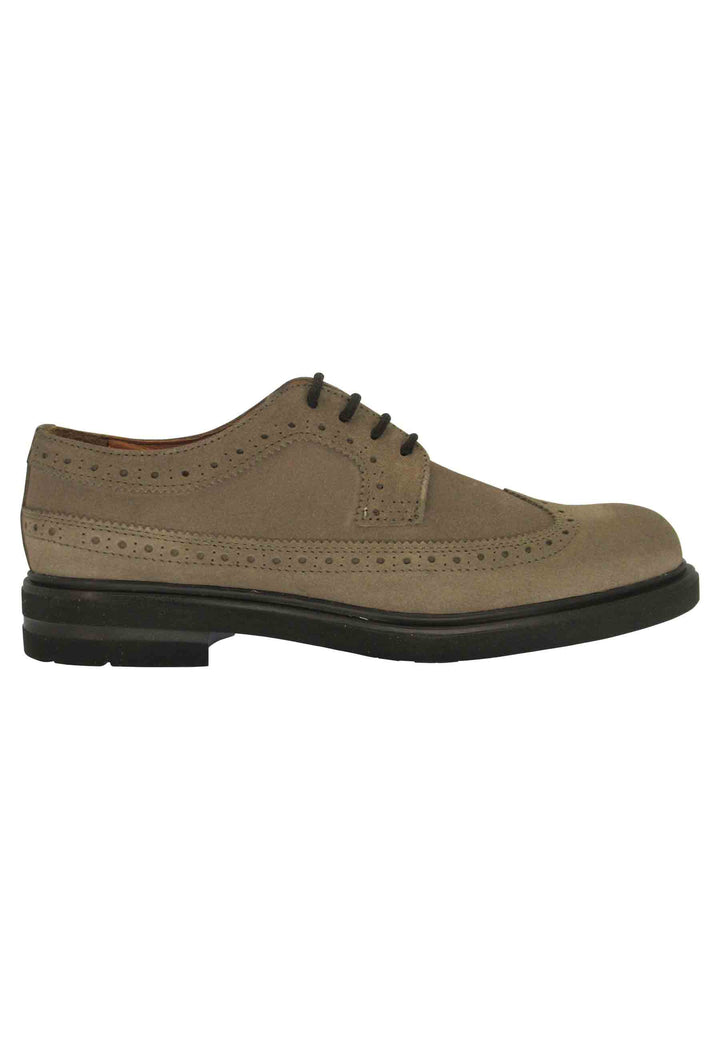 Spatarella Stringate uomo in pelle nera con impunture e suola ultra leggera Liquidazione