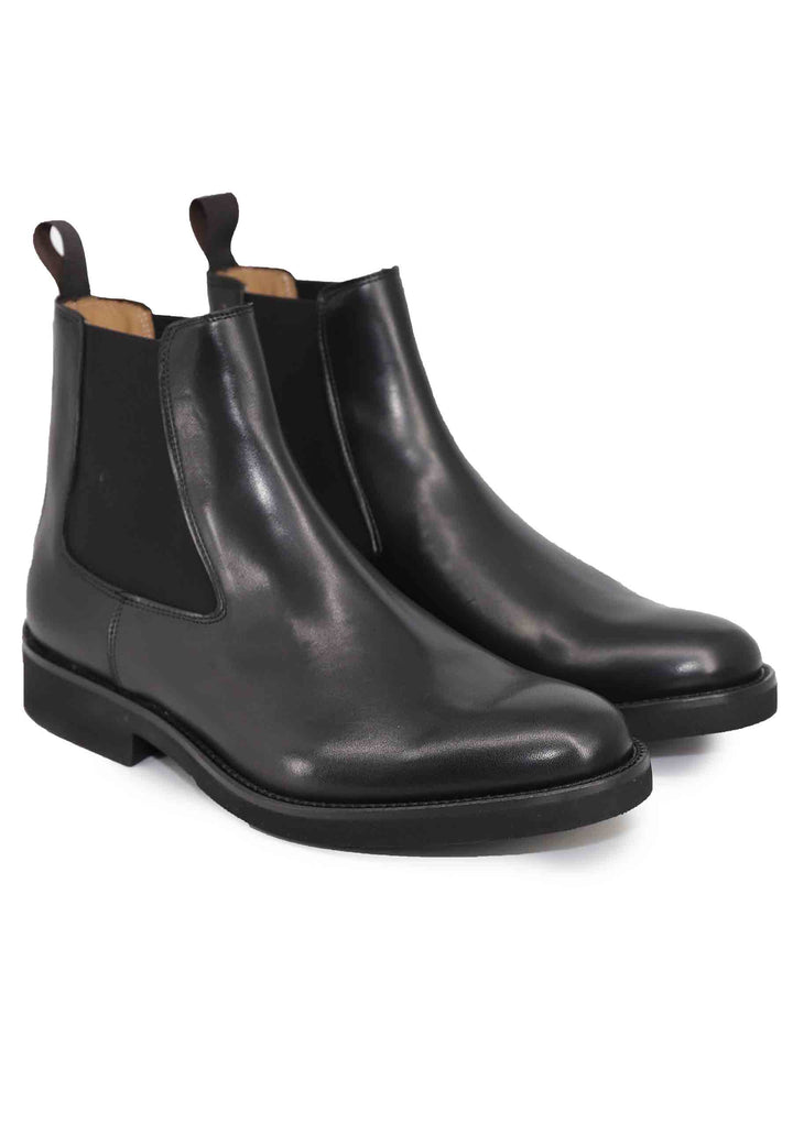Spatarella Stivaletti chelsea boot uomo in pelle nera con suola ultra leggera Ultimi due giorni
