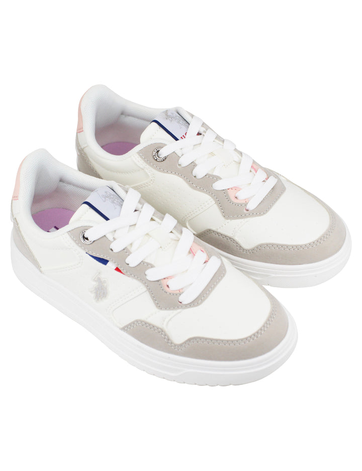 Spatarella Sneakers donna in eco pelle vintage beige Fino al 55% di sconto