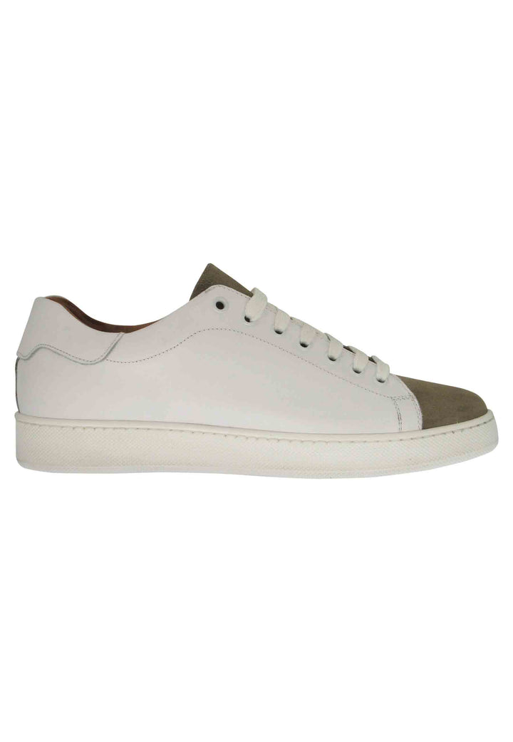 Spatarella Sneakers uomo in pelle off white con fondo in gomma Spedizione Gratuita