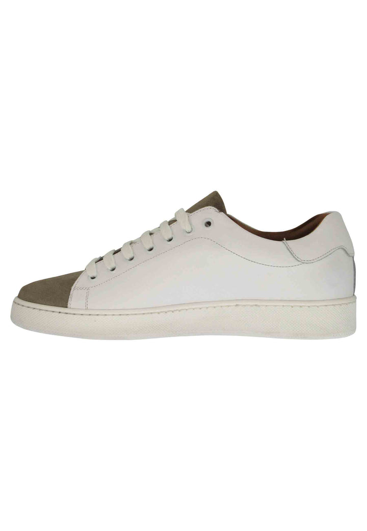 Spatarella Sneakers uomo in pelle off white con fondo in gomma Spedizione Gratuita