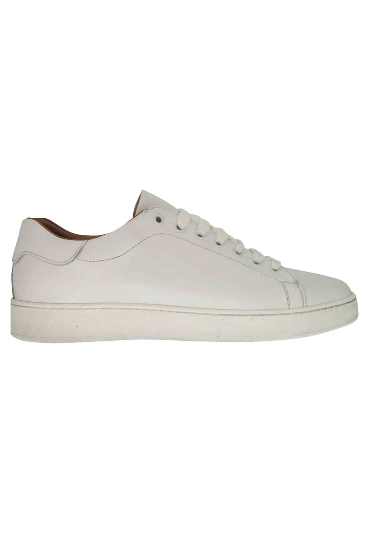 Spatarella Sneakers uomo in pelle bianca con fondo in gomma Qualità Garantita