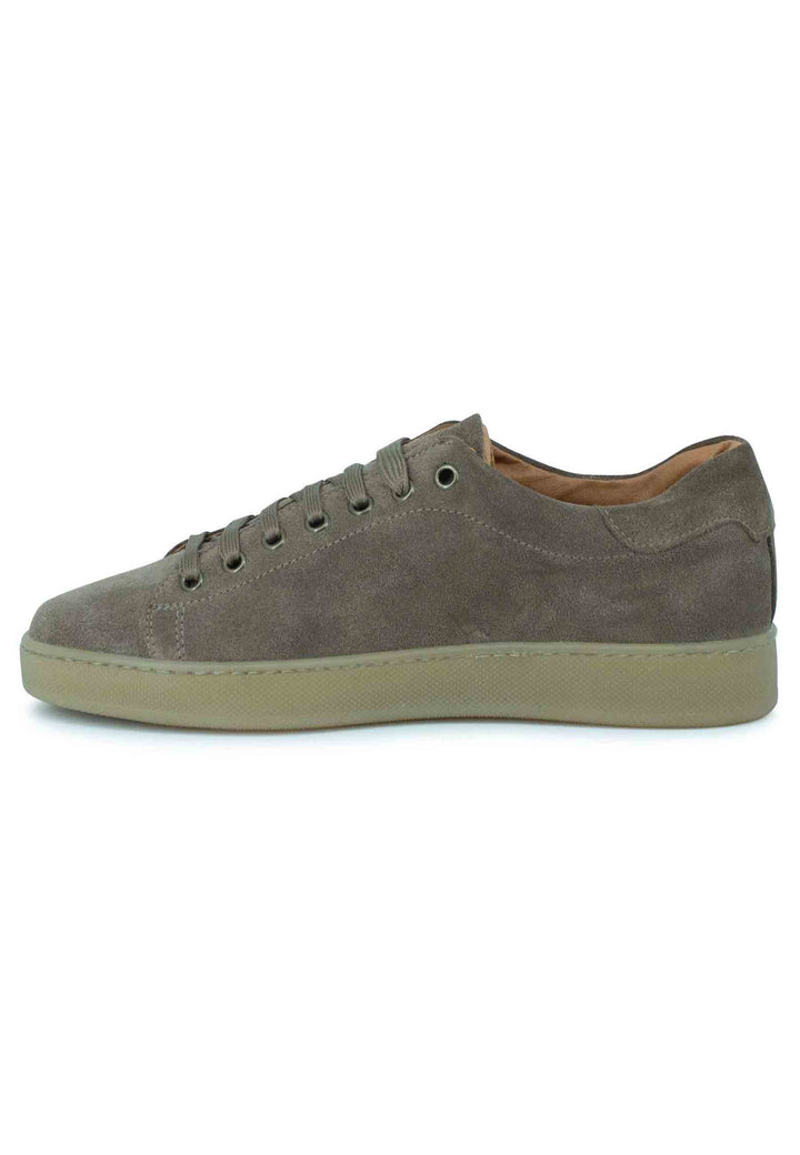 Spatarella Sneakers uomo in camoscio tortora con fondo gomma Consegna Veloce