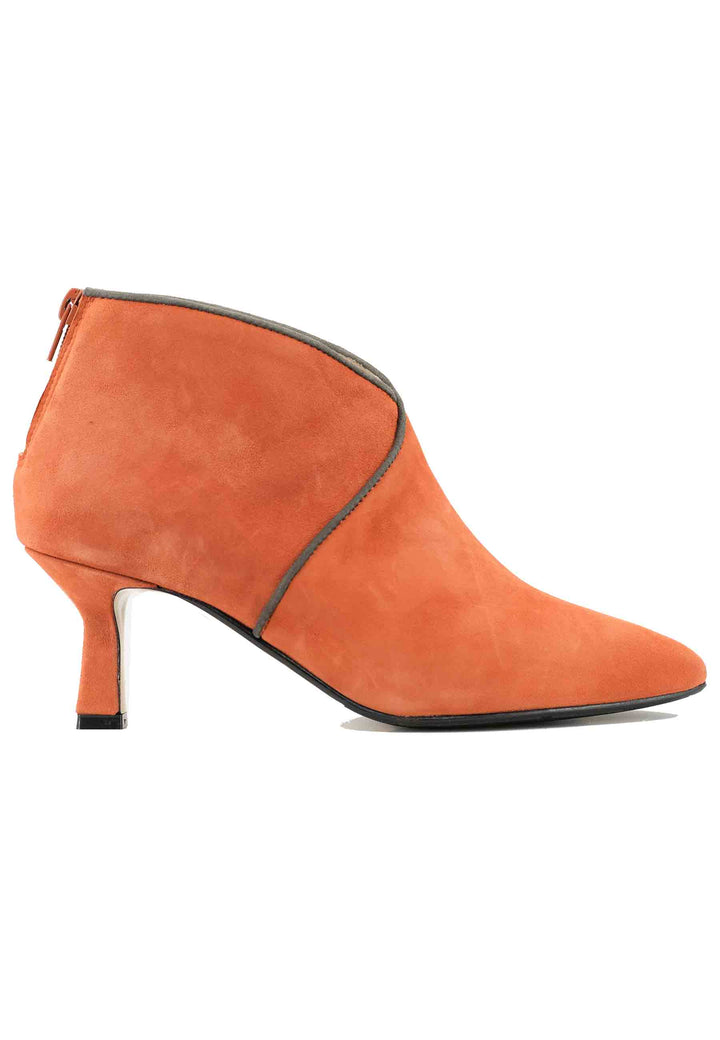 Spatarella Stivaletti TR1662/RT in camoscio arancione con zip posteriore