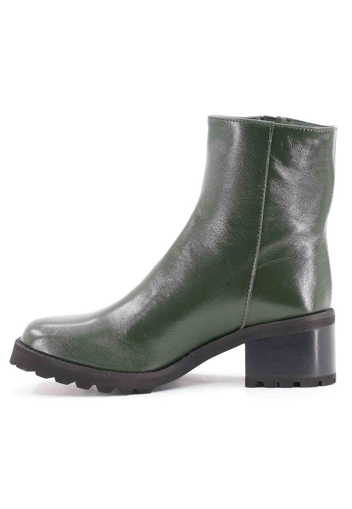 Spatarella Stivaletti TR1665 in pelle verde con suola in gomma carrarmato Sconto di tempo limitato