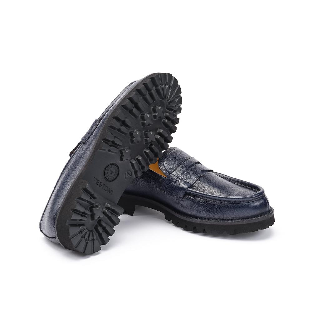 A.Testoni COURMAYEUR LOAFER GRAINED CALF Qualità