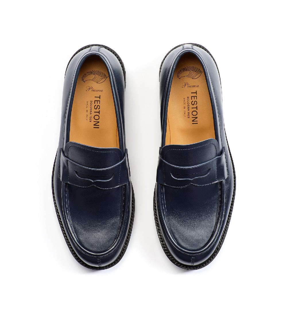 A.Testoni COURMAYEUR MOCASSINO IN PELLE Promozione