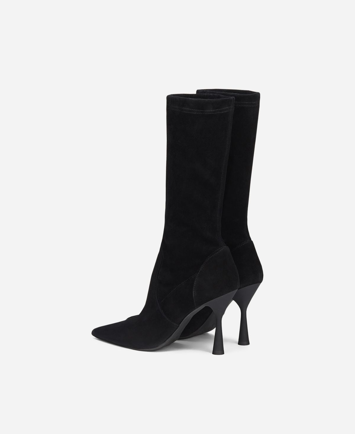 Agl Stivaletto in velour Nero LETIZIA BOOTIE Negozio