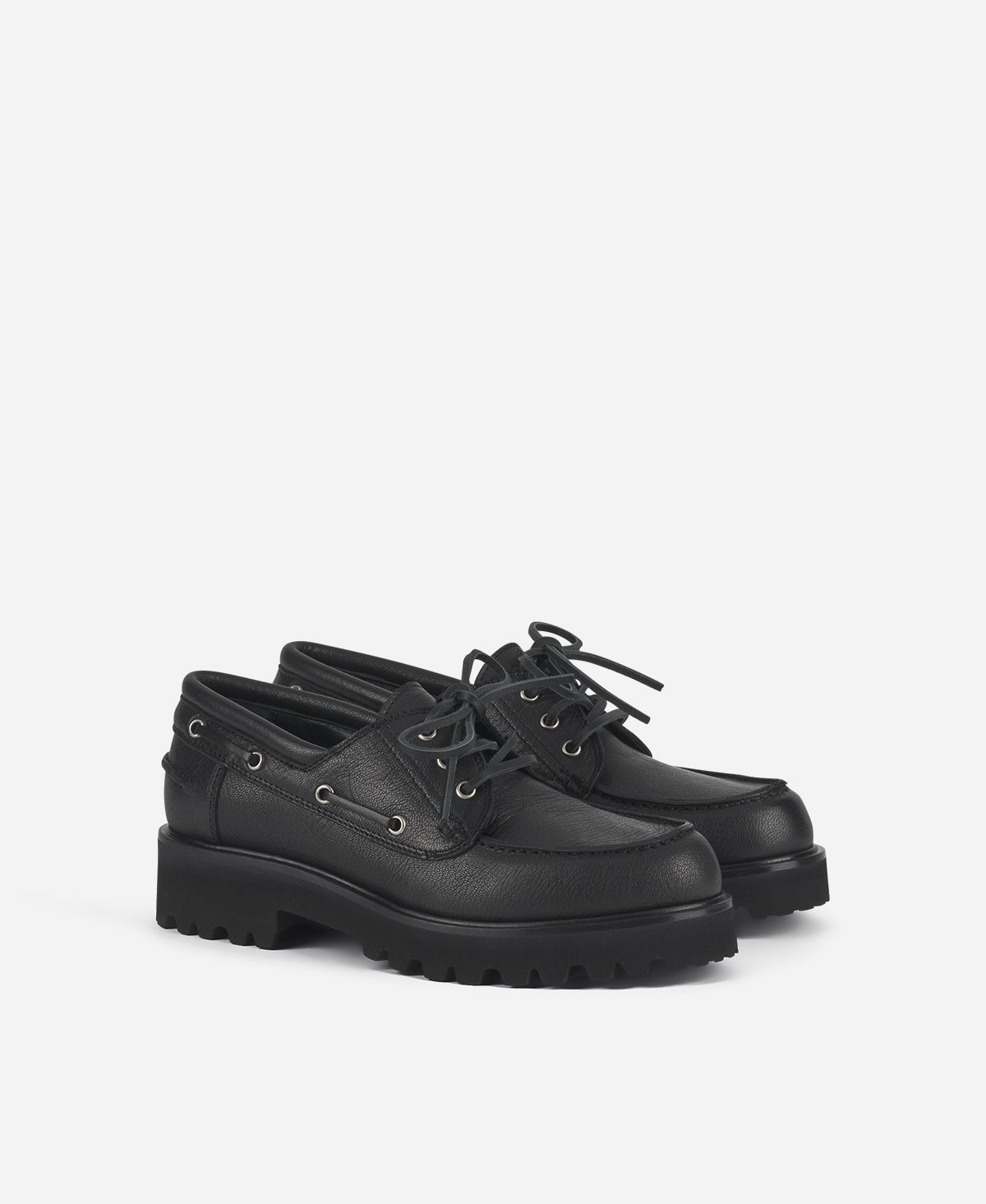 Agl Stringata in pelle Nero Goldie Barca Online