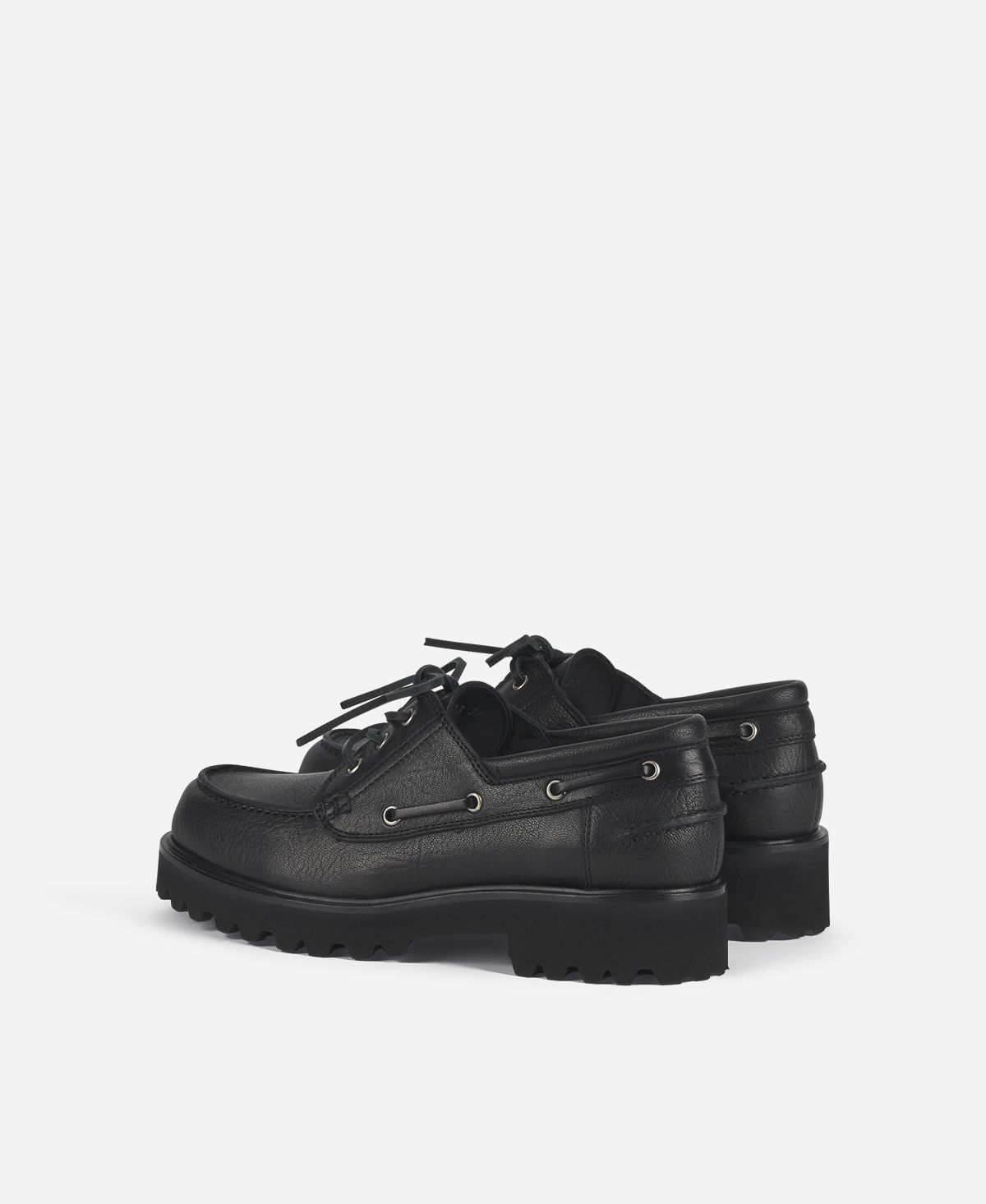Agl Stringata in pelle Nero Goldie Barca Online