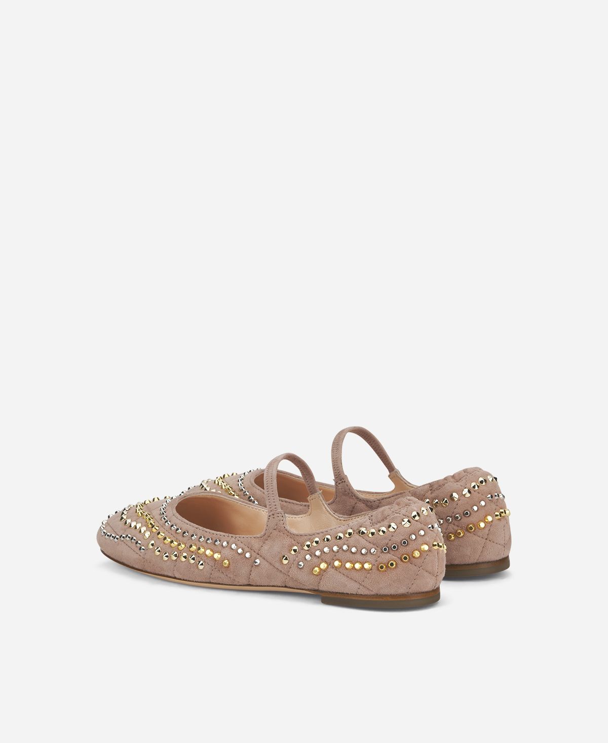 Agl Ballerina con borchie Rosa cipria Iris Studs Sconto