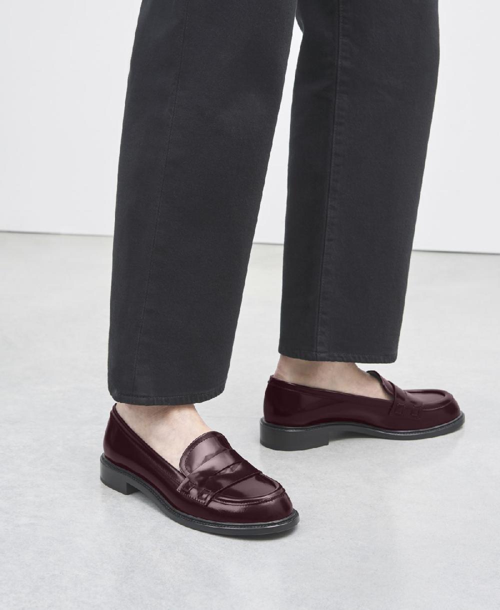 Agl Mocassino in pelle Bordeaux Olivia Vendita Economica