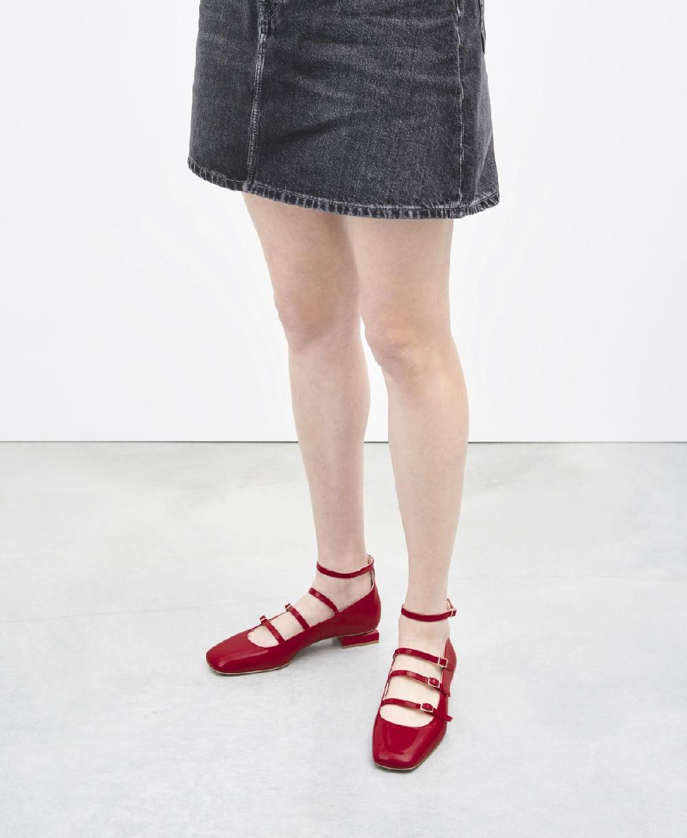 Agl Ballerina con cinturini Rosso Angie L Straps Italia