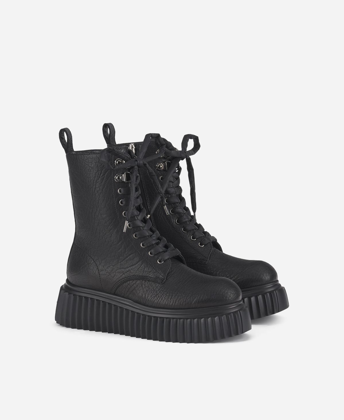 Agl Biker in pelle Nero Marina Online