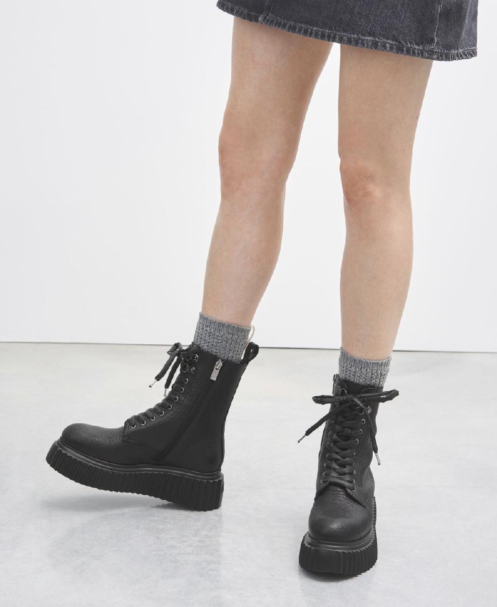 Agl Biker in pelle Nero Marina Online