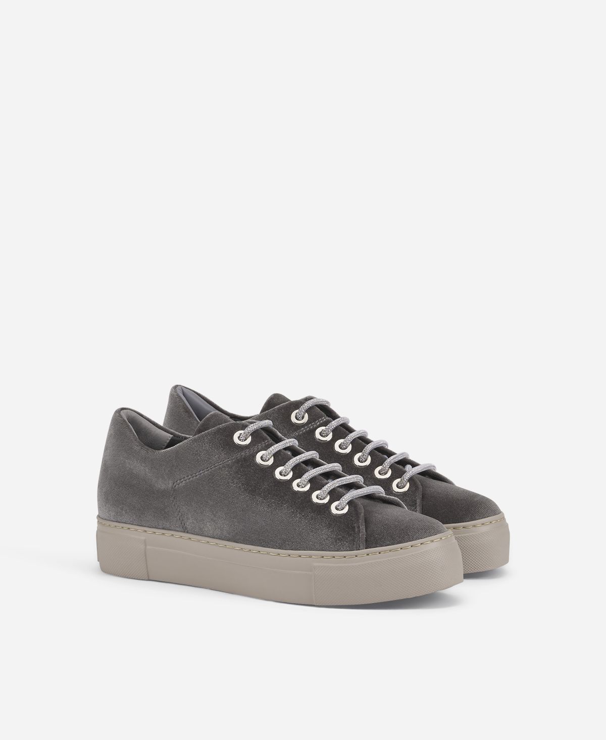 Agl Sneaker in velluto Grigio Vananda Velvet Promozione