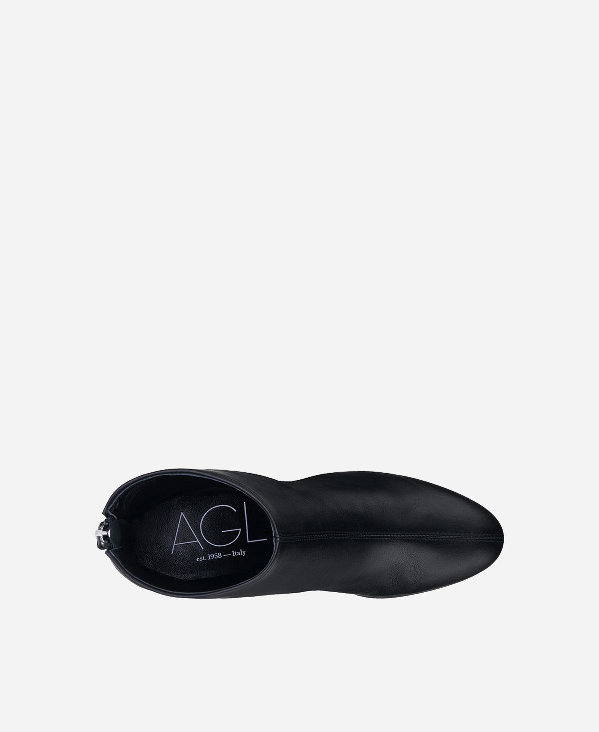 Agl Stivaletto in pelle con tacco Nero VETA PRECIOUS Offerta